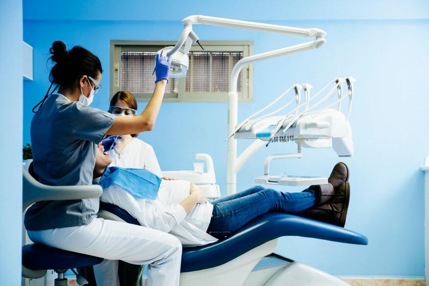 Emergency Dentist with patient north Miami